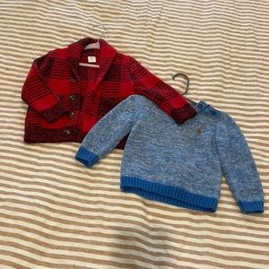 Baby Gap 12-18 month sweaters.
